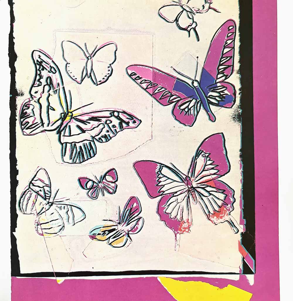 Andy Warhol Butterflies Pop art print 1986