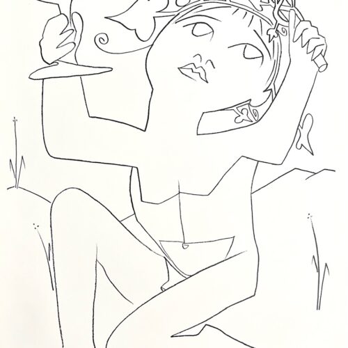 Francoise Gilot Lithograph Raise My Cup 1975