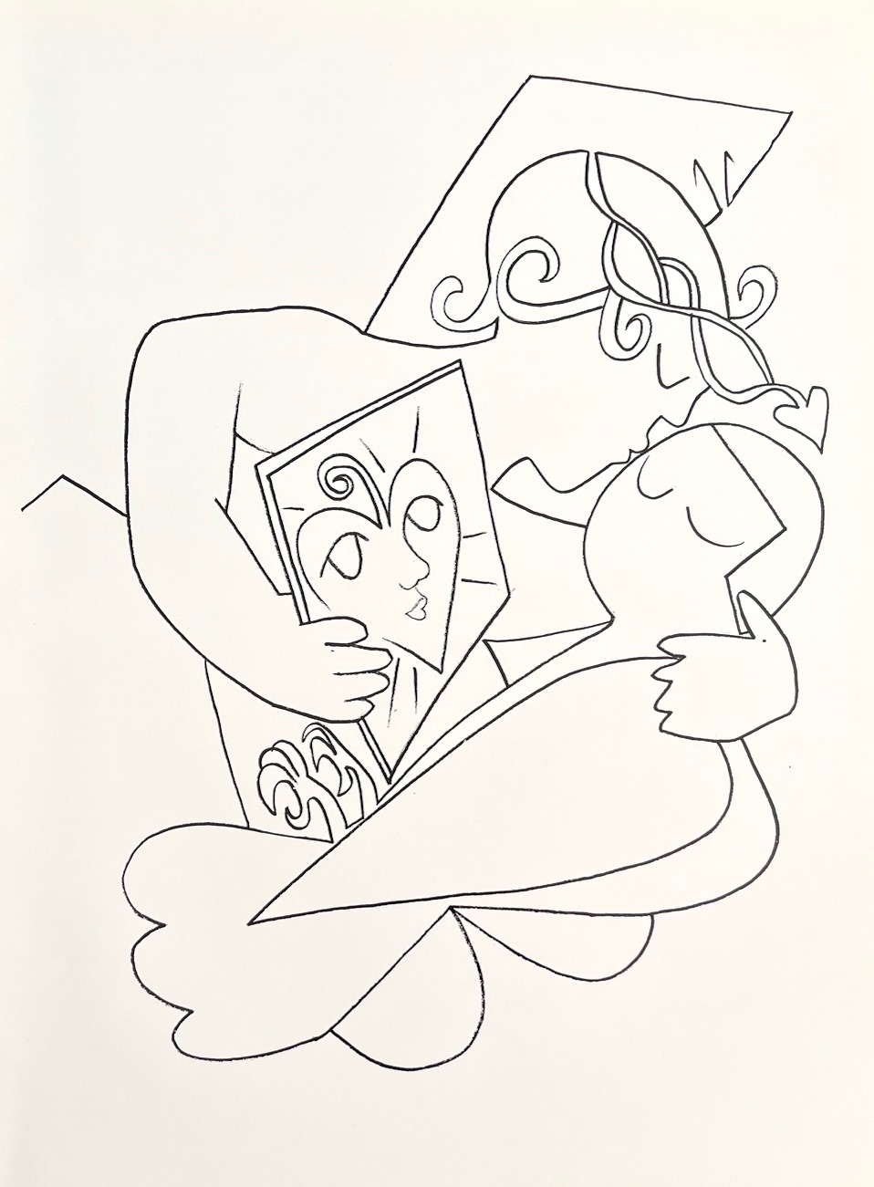 Francoise Gilot Lithograph Live Heart 1975