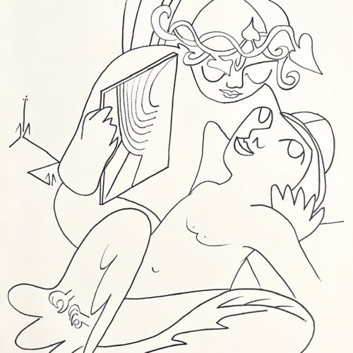 Francoise Gilot Lithograph Rainbow Of Joy 1975