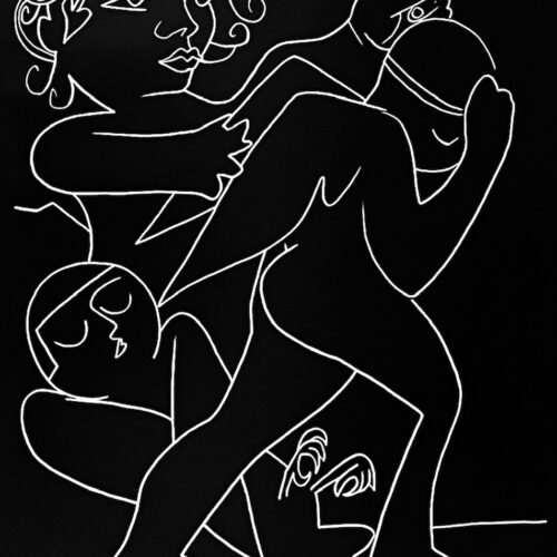 Francoise Gilot Lithograph Out of The Game 1975