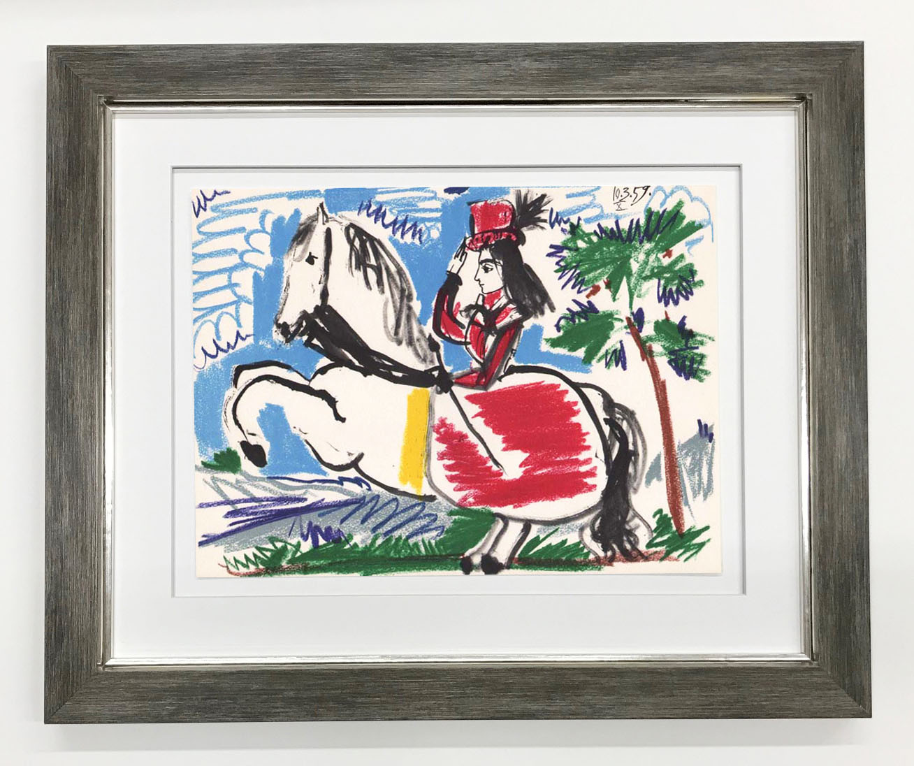 1961 Picasso Toros y Toreros 10 dated 10/3/59 framed