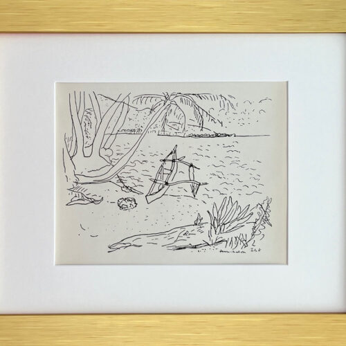 Matisse Drawings 19 Baie Tahiti Lithograph 1968 framed