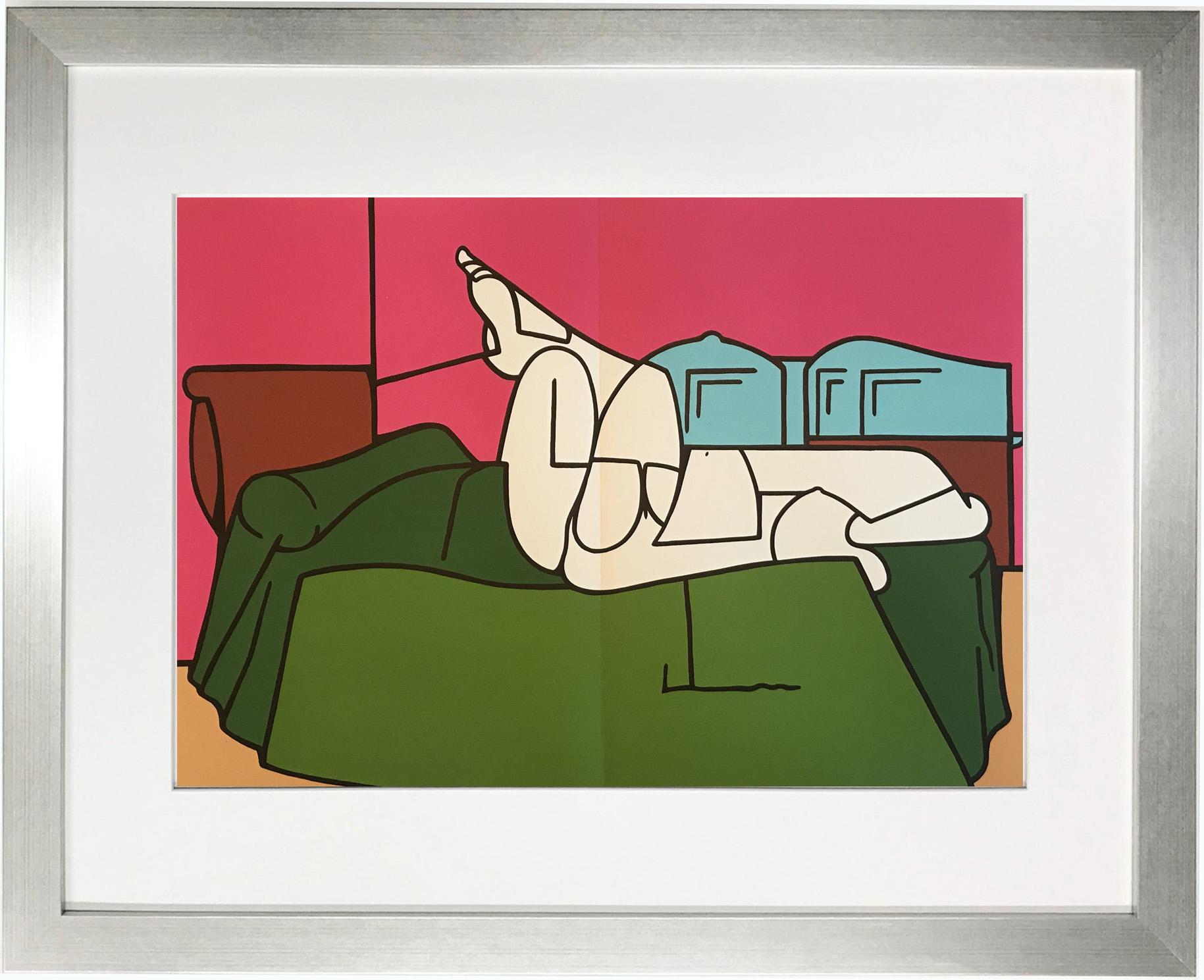 Adami Lithograph DM03188d Derriere le Miroir 1970 framed