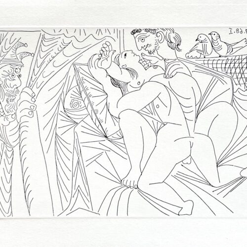 Picasso Gravure Apollinaire Les onze mille verges 6