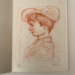 Edna Hibel Original Lithograph Girl with Earingd Signed & numbered 1976