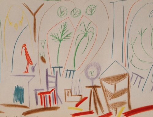 Picasso Sketchbook Carnet de la Californie Print # 1 dated 15/11/1955