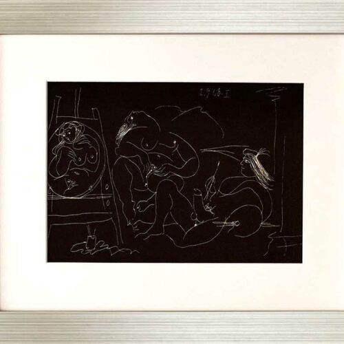 PP164SSQ-Picasso-erotics-1-9-68-1-framed