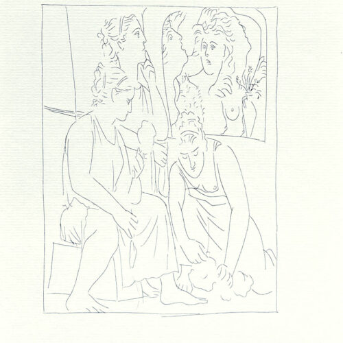Picasso Metamorphoses 7 Minyas' Daughters Refuse to Recognize the God Bacchus