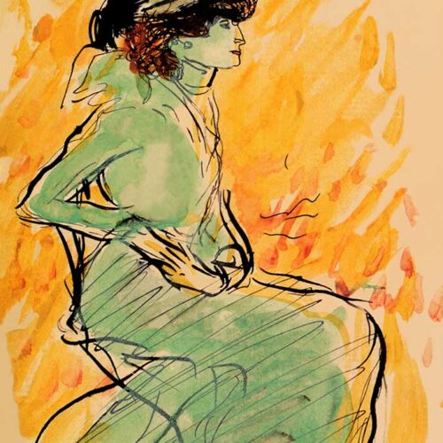 Pablo Picasso giclee woman in green