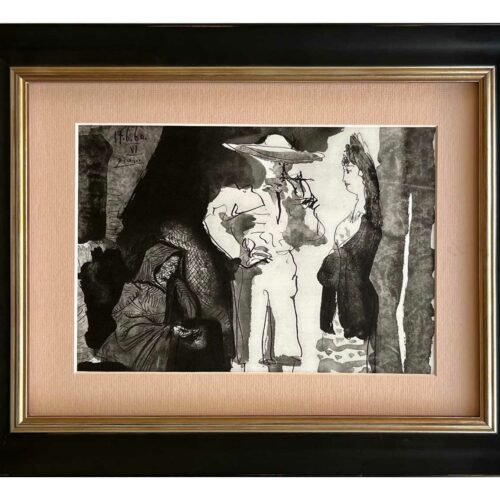 Pablo Picasso Los Toros 99 Picador and Women-1 Framed