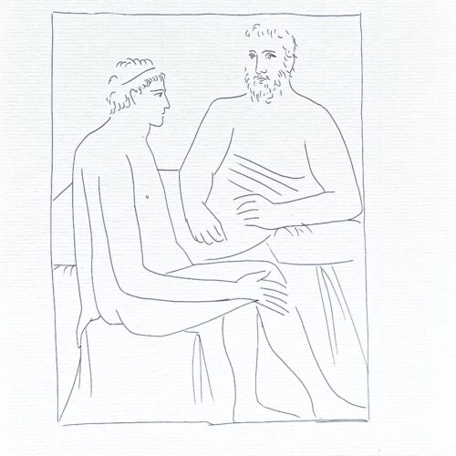 Picasso Metamorphoses 12 Numa Follows the Lessons of Pythagoras