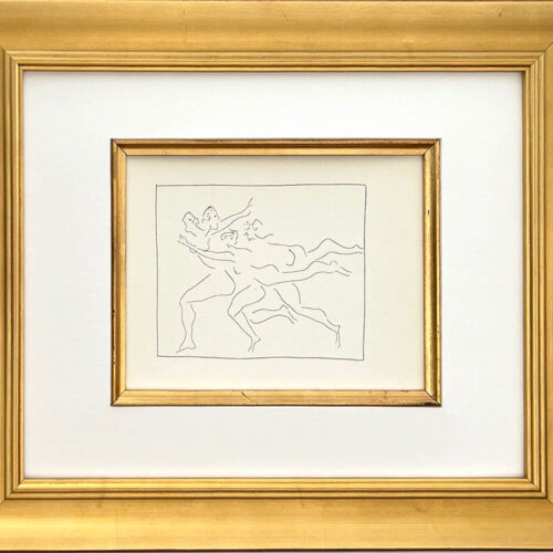 Picasso Metamorphoses 24 Four women in flight framed