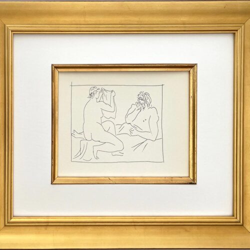 Picasso Metamorphoses 29 Arachne showing her work framed