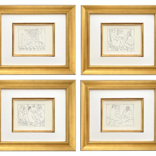 Picasso Set of 4 framed prints from Metamorphoses.