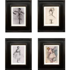 Set of 4 artwork framed after Edgar Degas