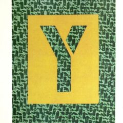 David Hockney print Alphabet Letter Y
