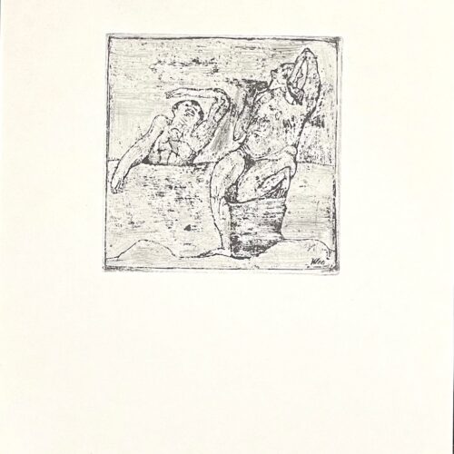 1947 Paul Klee Engraving 7 Two Nudes1907