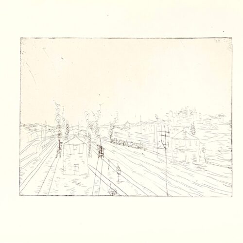 1947 Paul Klee Engraving 9 Railroad Station 1911