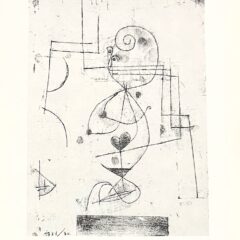 1947 Paul Klee Engraving 25 Queen Of Hearts 1921