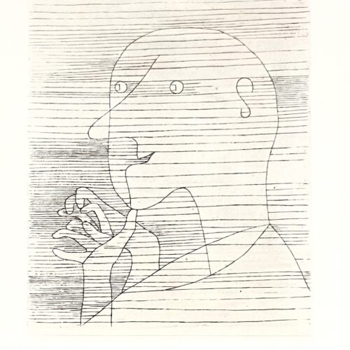 1947 Paul Klee Engraving 38 Old Man Figuring 1929