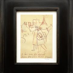 Pablo Picasso Trip To Paris 4 Framed
