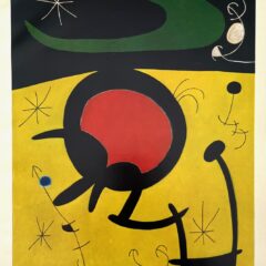 XXe siecle 31 1968 Miro vol d'oiseau encerclant la femme au 3 cheveux 1968 peinture