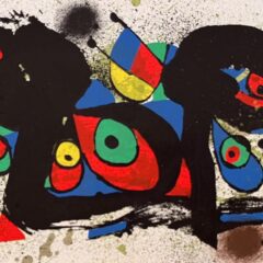 1974 Joan Miro Original Lithograph Sculpture 1