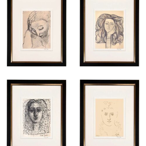 Pablo Picasso Women Set of 4 Framed