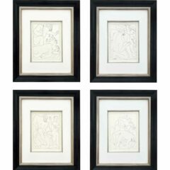Picasso set of 4 metamorphoses 1-3-4-5 Framed
