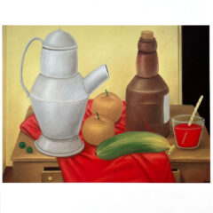 Fernando Botero 60 Still life with brown bottle 1983