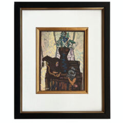 Braque 1946 Pot de Fleurs Sur une Caisse 2 framed