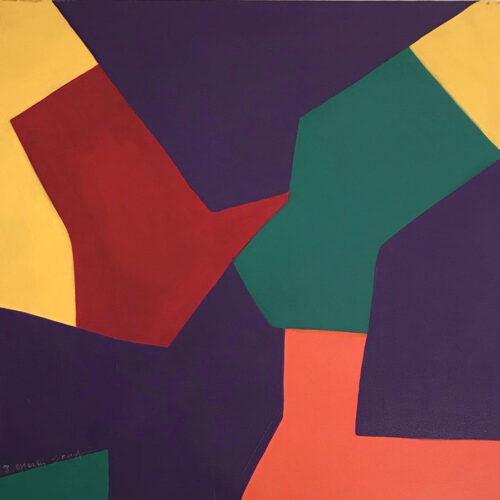 Grace Absi & J. Merhi Colors Composition 2 Acrylic Painting on Canvas 2019