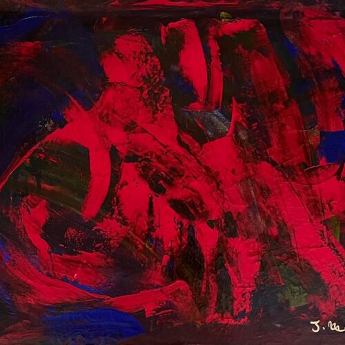 Joseph Merhi Sacha 2001 Original Acrylic Painting on Canvas