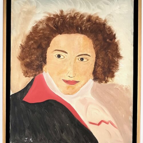 Joseph Merhi El Conde Oil Painting on Canvas in 1989 Framed