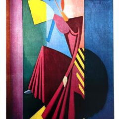 Alberto Magnelli Femme a L'Eventail XXe Siecle 24 1964