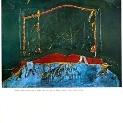Antoni Tapies Relief marron gris et rouge XXe Siecle 24 1964