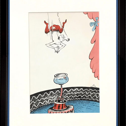 Dr Seuss if I run a circus lithograph from 1960's