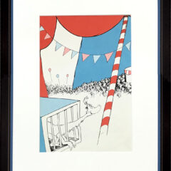 Dr Seuss if I run a circus lithograph from 1960's