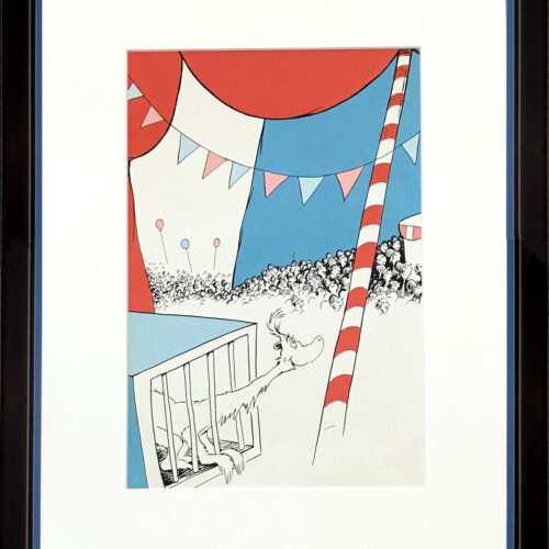 Dr Seuss if I run a circus lithograph from 1960's