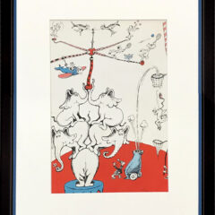Dr SEuss lithographic print from If I run a circus