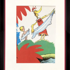 Dr Seuss print from Happy birthday book 1956