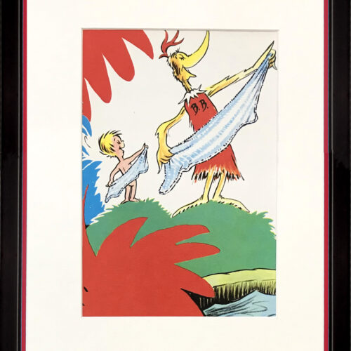 Dr Seuss print from Happy birthday book 1956