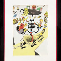 Dr Seuss lithograph from Happy birthday book from 1950's