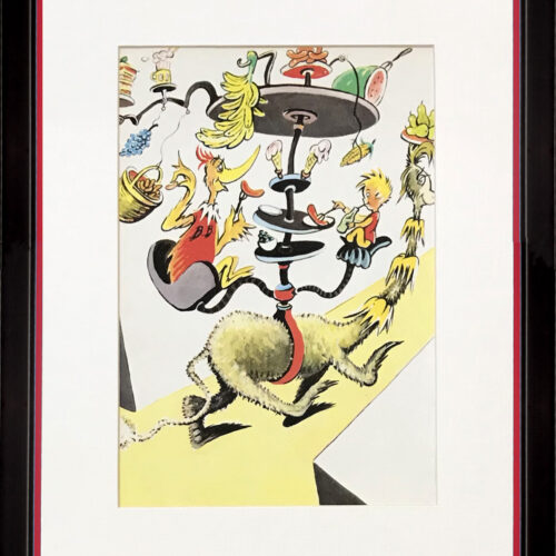 Dr Seuss lithograph from Happy birthday book from 1950's