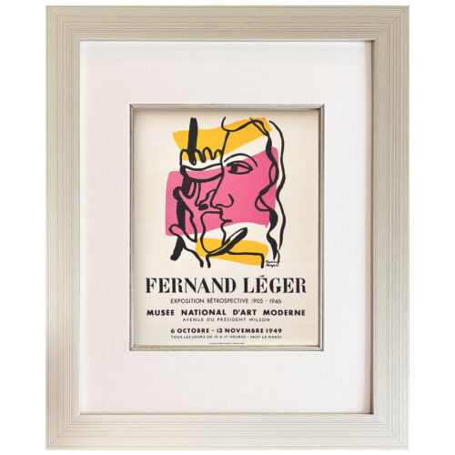 Leger Lithograph 31 Musee d'Art Modern Art in Posters 1959 framed