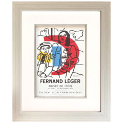 FL011SSQ-Fernand Leger-Lithograph for Expo 1956-framed