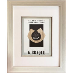 Braque Lithograph 9 Expo Braque 1959 framed
