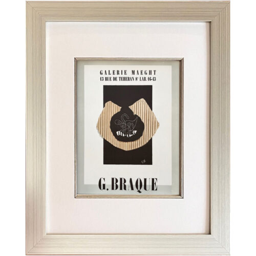 Braque Lithograph 9 Expo Braque 1959 framed