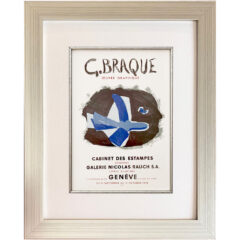 Braque Lithograph 11 Oeuvre Graphique 1959 framed